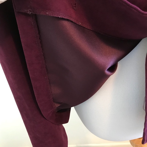 Suede Like Plum Top/Jacket - Picture 3 of 8